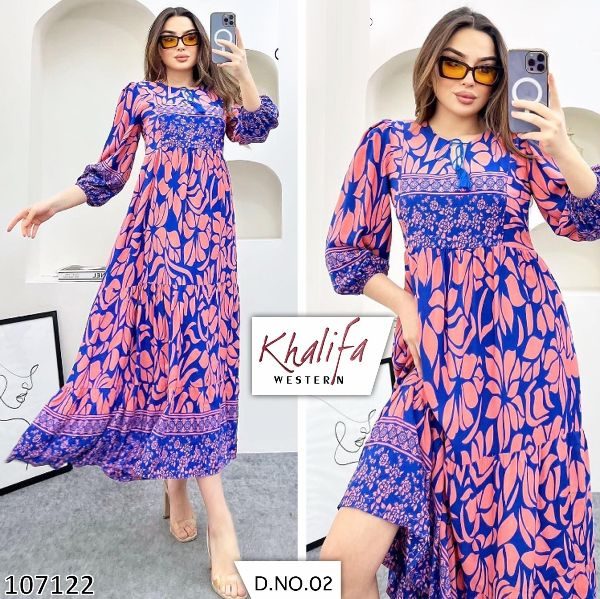 107122 Khalifa Western Wear flower kurtis manufacturer - Reewaz ...