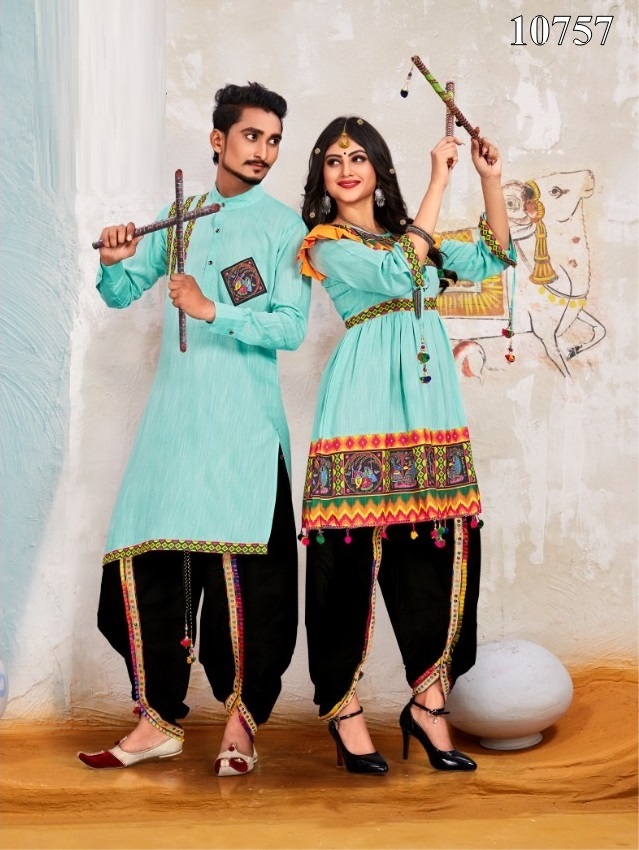 Banwery Navratri Festival Wear Designer Cotton Exclusive Couple Collection:  Textilecatalog
