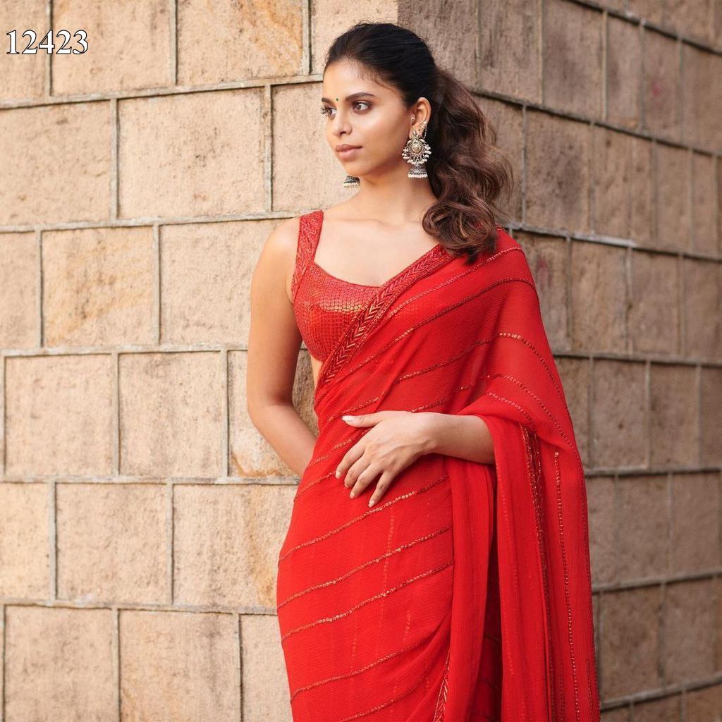 Red With Green Border Silk Traditional Saree – paanericlothing