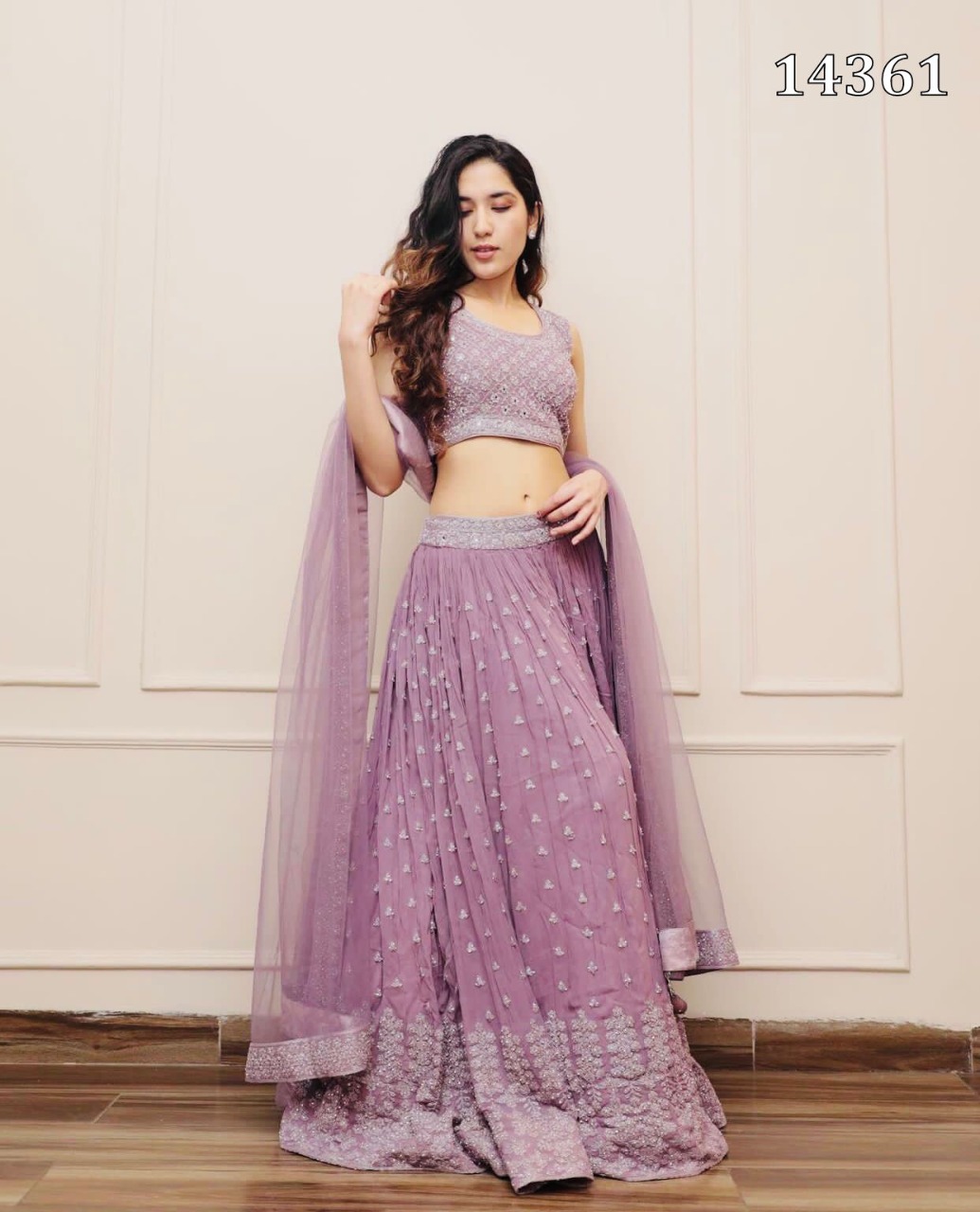 Amazing lilac Party Wear Lehenga Choli At Josh India – Joshindia