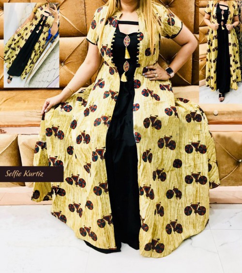 Shop Designer Cotton Slub Anarkali Selfie Kurti for Women at Best Price