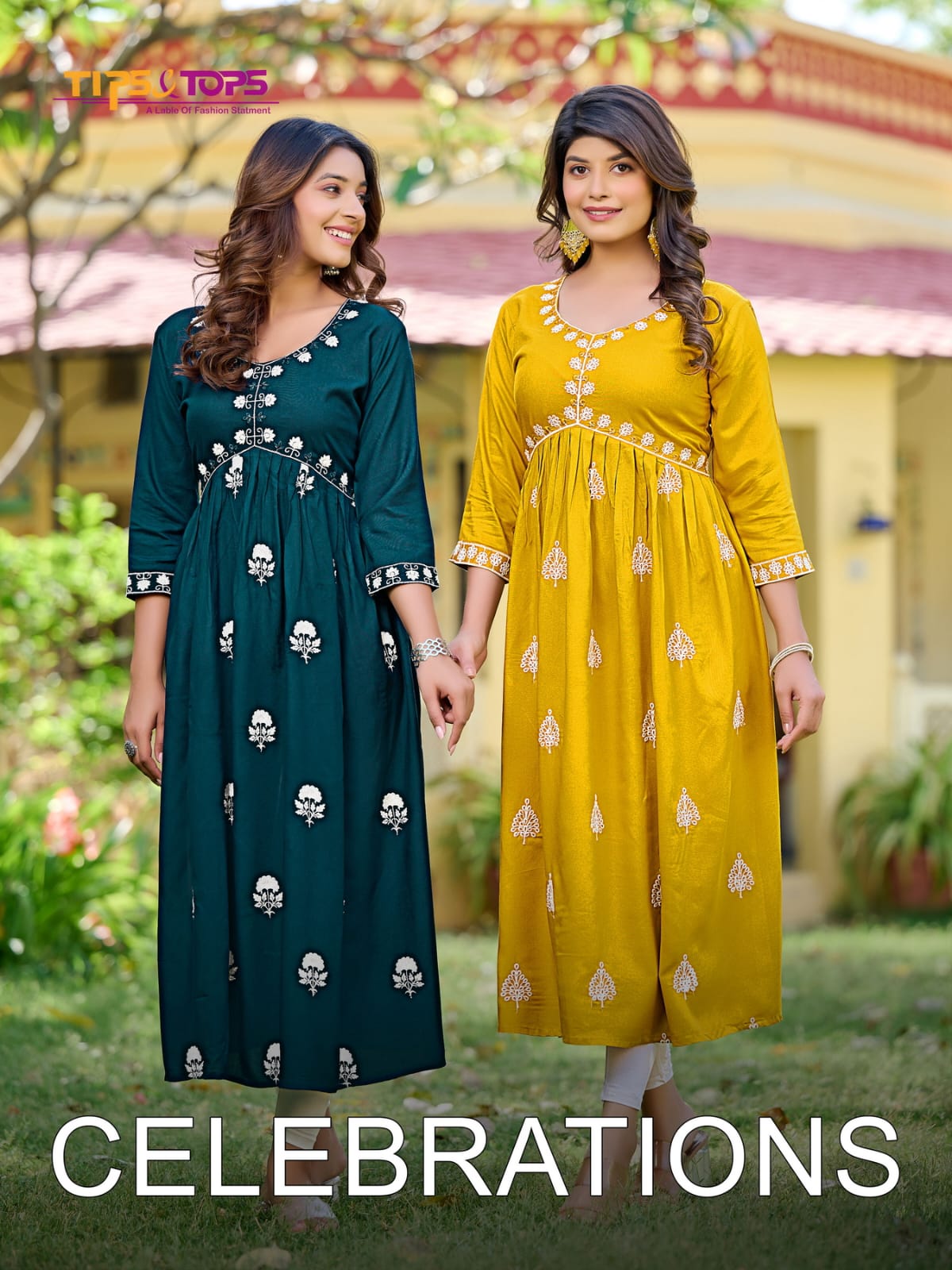 CELEBRATIONS BY TIPS TOPS ALIA CUT LATEST COLLECTIONS KURTIS 1 1