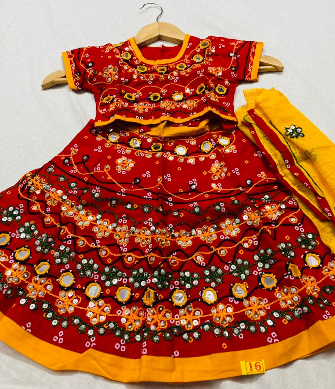 Rajasthani Girls Skirt Blouse India Indian Dance Lehenga Choli Costume