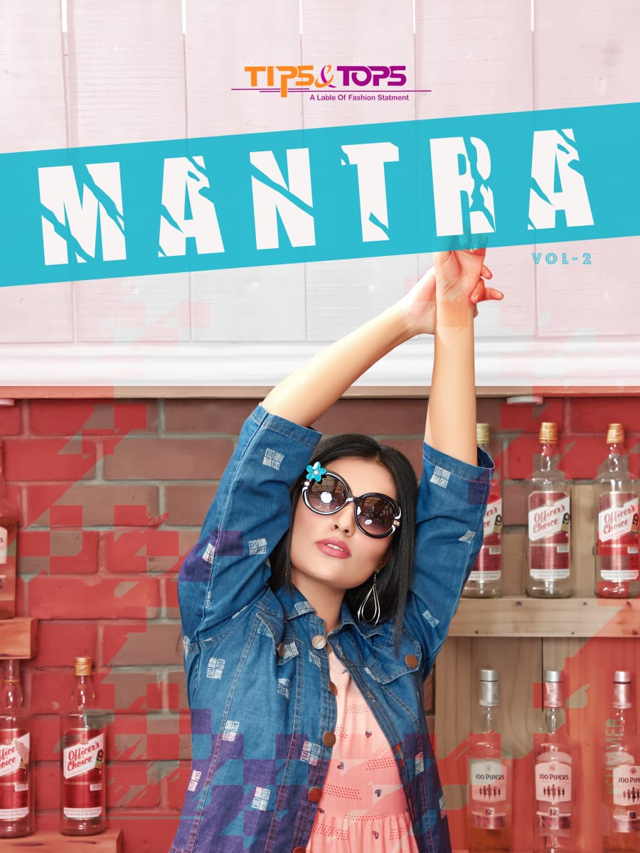MANTRA VOL 2 BY TIPS AND TOPS DENIM JACKET WITH KURTI COLLECTIONS EXPORTER 4