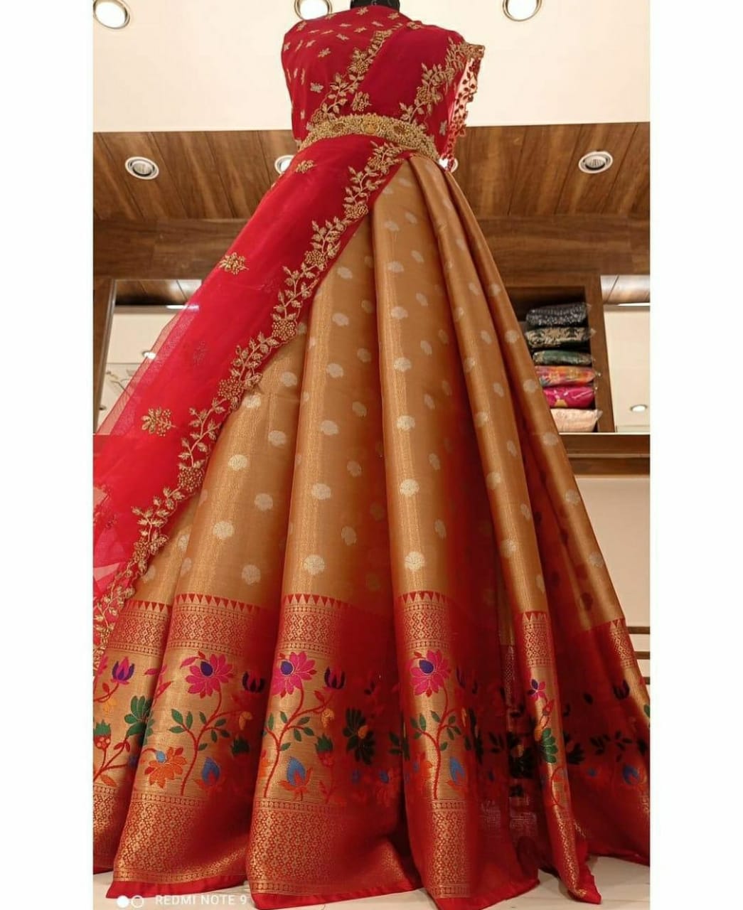 Pheras day!!The custom paithani lehenga was handcrafted and created by  Sakina Shakeer who also luckily happens to b… | Indian bride, Lehenga  designs, Bridal lehenga