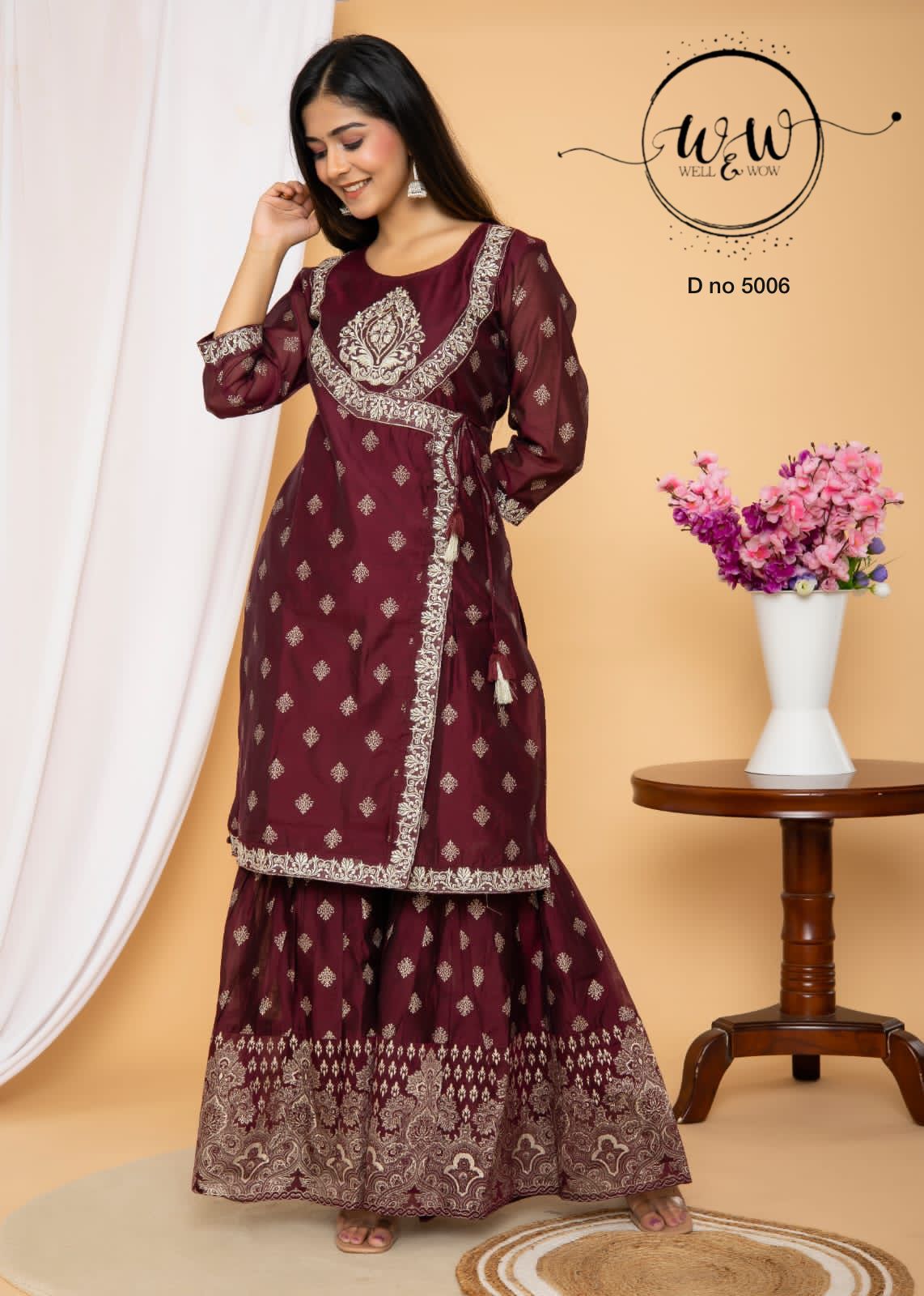 W&W 5006 ANGRAKHA STYLE DESIGNER DIWALI SPECIAL WEDDING SHARARA DRESS -  Reewaz International | Wholesaler & Exporter of indian ethnic wear catalogs.